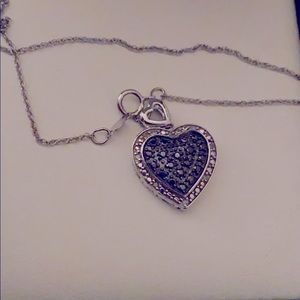 Littman Jewelers Black Diamond Heart Necklace